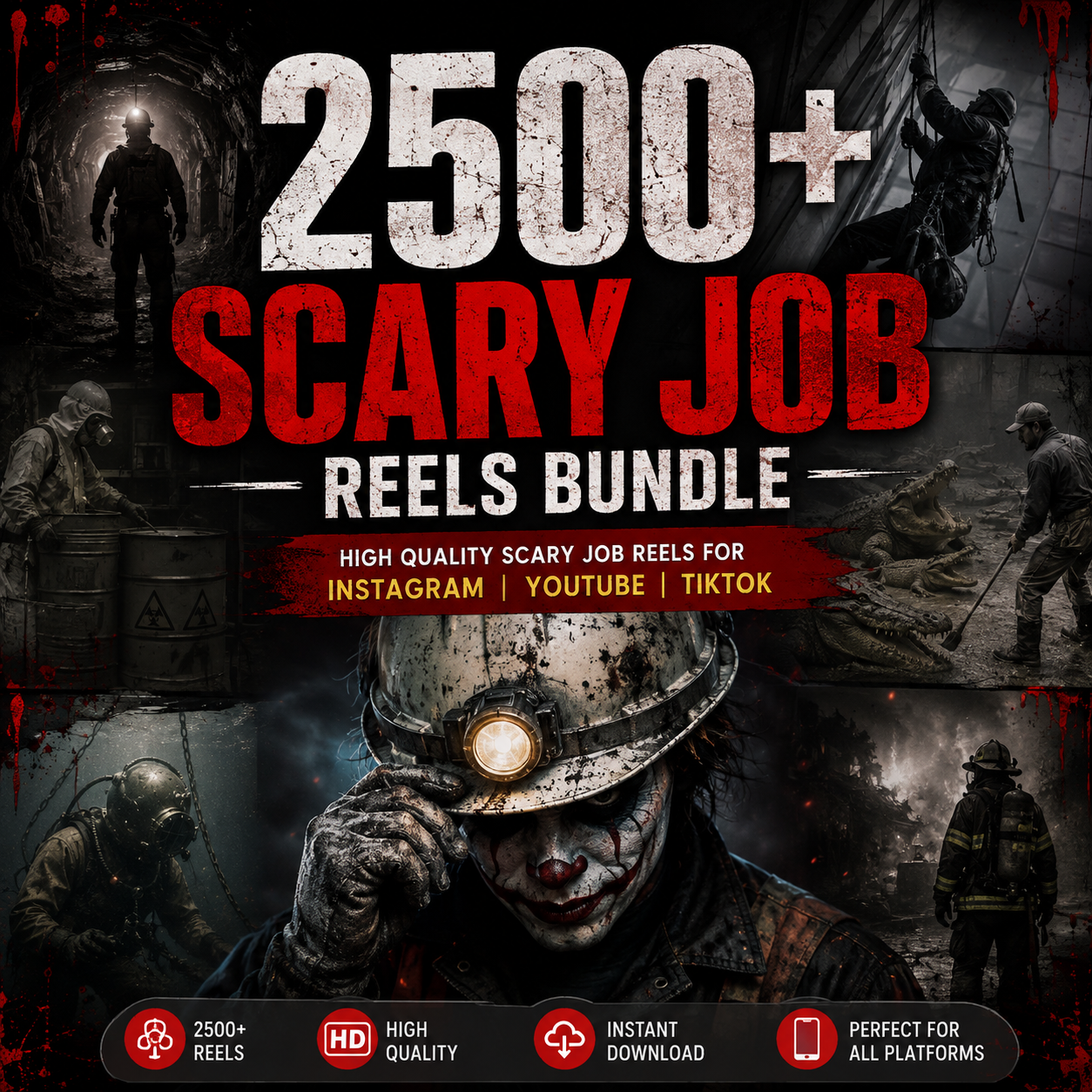 2500+ Scary Job Reels Bundle – Viral HD Reels for Instagram, YouTube Shorts & TikTok